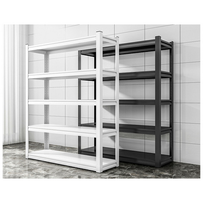 Metal Storage Rack Boltless Shelving Systems Steel Industrial 5 Tiers Heavy Duty Shelving Steel Racking Unit Metal Garage Shelf