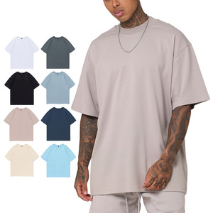 Men T shirts custom manufacturer streetwear Oversized crew neck Tee shirts cotton heavy weight T Shirt for high quality