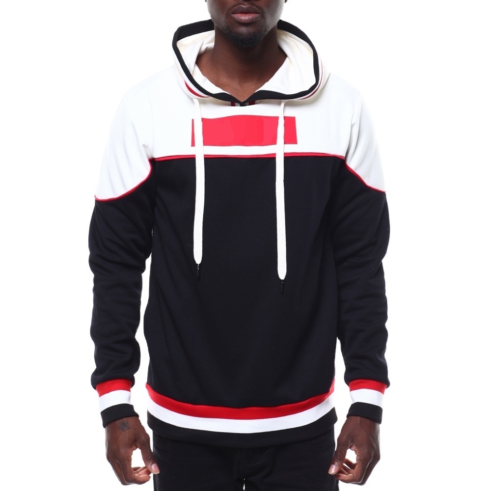 Latest Design 100% Cotton Sweatshirt Different Color Block Hoodies With Hood