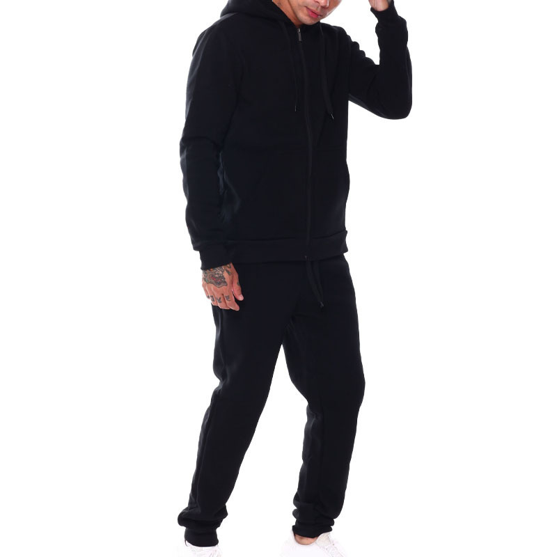 Tracksuit Custom blank Hoodies and sweatpants set For men sweatsuit 100% cotton french terry high quality Tracksuit manufacturer