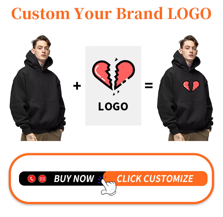 High Quality 500gsm Heavyweight Pullover Hoodie French Terry Hoodies Drop Shoulder No Strings Heavy Oversized Men Hoodies