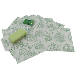 Wholesale Customized Color Printing  Customized Printed single logo printing colored wax paper candy wrappers