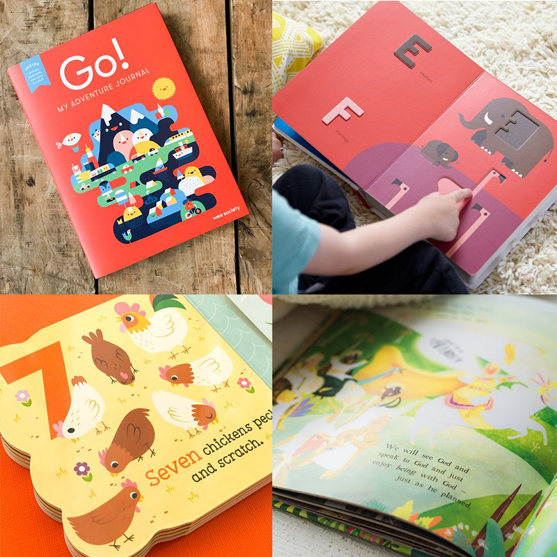 Eco-friendly custom kids book hardcover full color cardboard duplex children's board book printing service