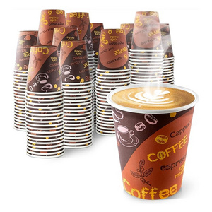 custom printed takeaway cardboard 8oz 16 oz 12oz cup with lid Double Wall Disposable paper coffee cups for hot drinks