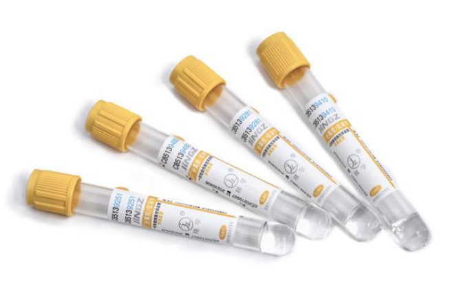 Medical Blood collection Tube Gel Clot Activator Tube vacuum blood test tube yellow top cap 2ml 4ml 6ml 10ml