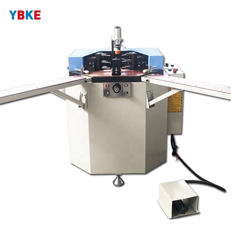 single head hydraulic aluminum windows corner crimping machine