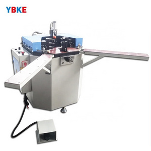 single head hydraulic aluminum windows corner crimping machine