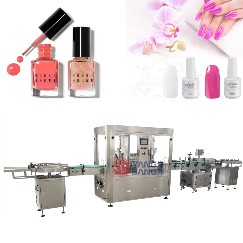 Automatic 15ml 30ml Viscous Liquid Gel Nail Polish Filling Machine Glass Bottle Filling and Capping Machine