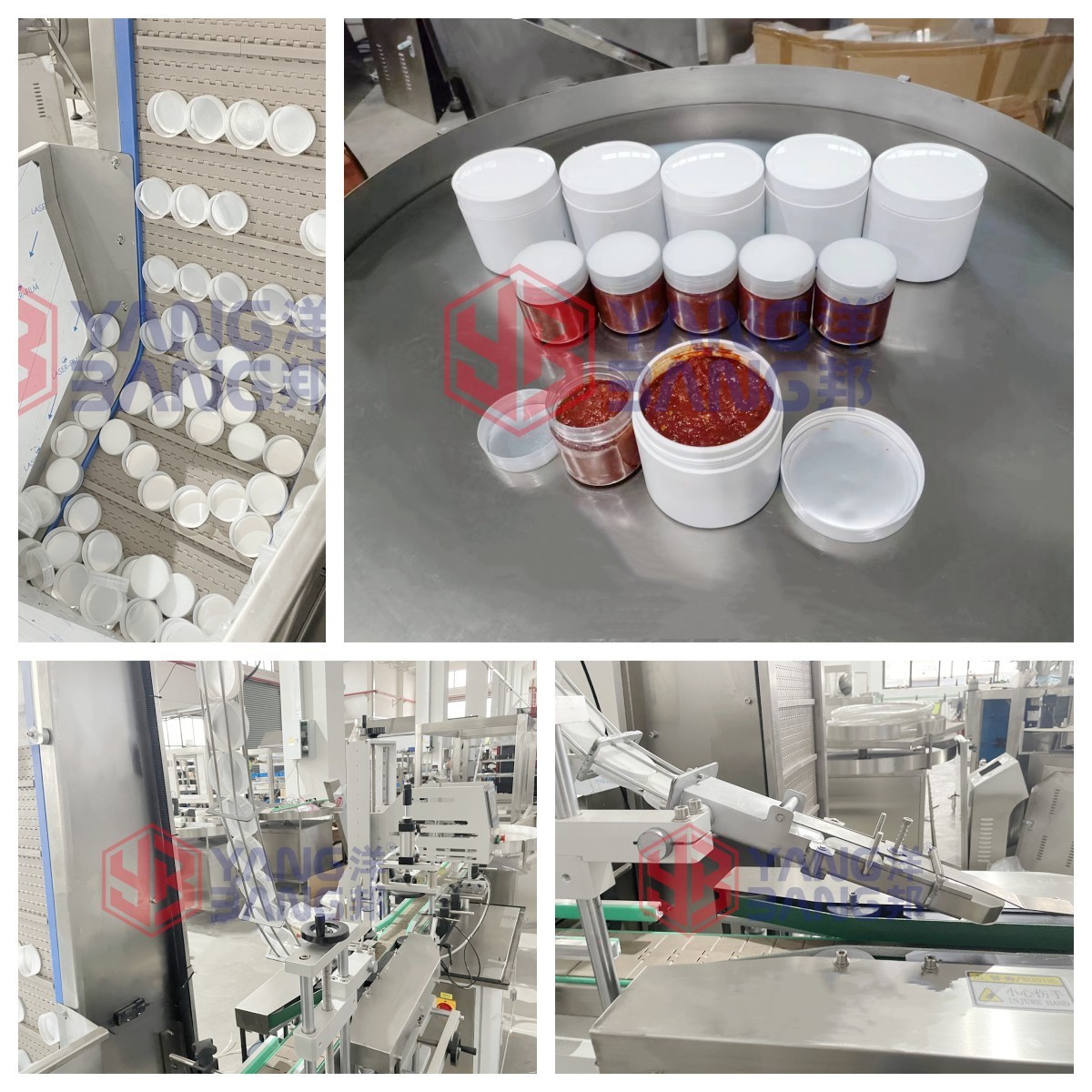 YB-JX4 Servo Drive Control Rotary Lobe Pump Chocolate Mousse Beef Sauce Filling Capping Machine