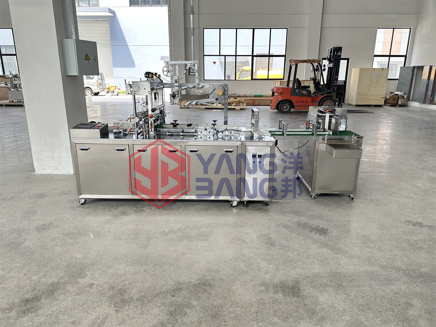 YB-SW90 Automatic Tea Box Film Wrapping Machine 3D Paper Box Cellophane Wrapping Machine