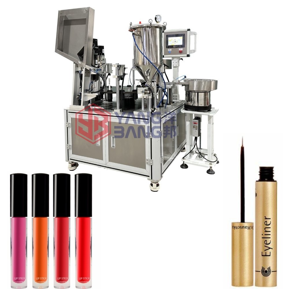 YB-MZ1 High Quality 1-20ml Automatic Hot Filling Machine for Cosmetic Lipgloss High Viscosity Mascara Nail Polish Lip Balm