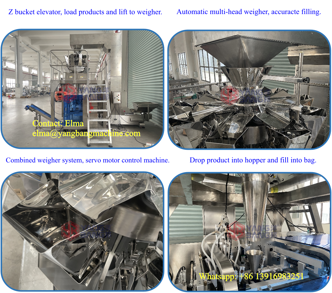 YB-210D Automatic Doypack Gummies Filling and Packing Machine Weighing and Packing Machine for Gummy Canies