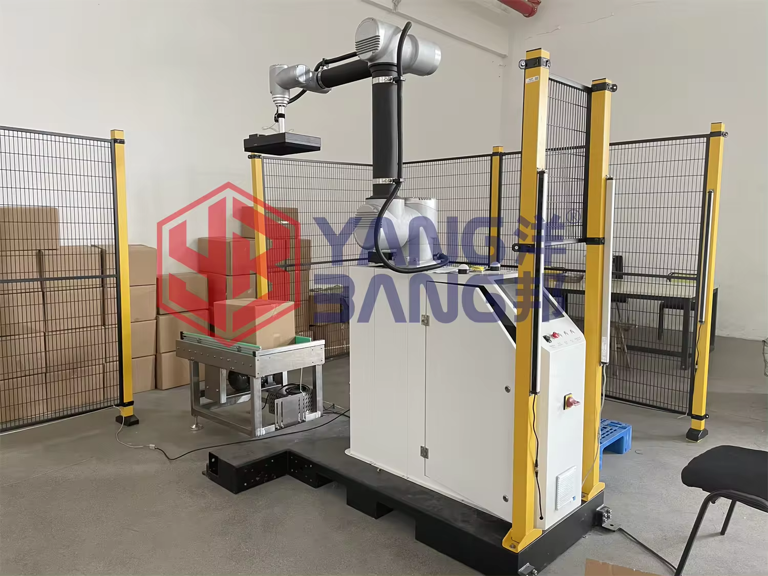 YB-MD16 Hot Sale High Quality  Fully Automatic Bag Carton Box Case Robotic Palletizer Packaging Machine with Robot Palletizer