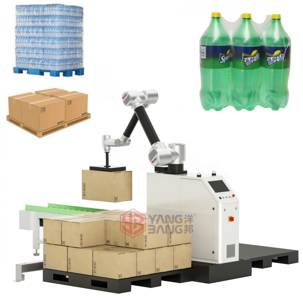 Top Sale Automatic Collaborative Robot Palletizer Carton Case Bag Palletizing Machine YB Machine