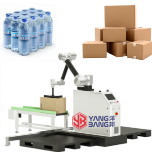 YB-MD16 Hot Sale High Quality  Fully Automatic Bag Carton Box Case Robotic Palletizer Packaging Machine with Robot Palletizer