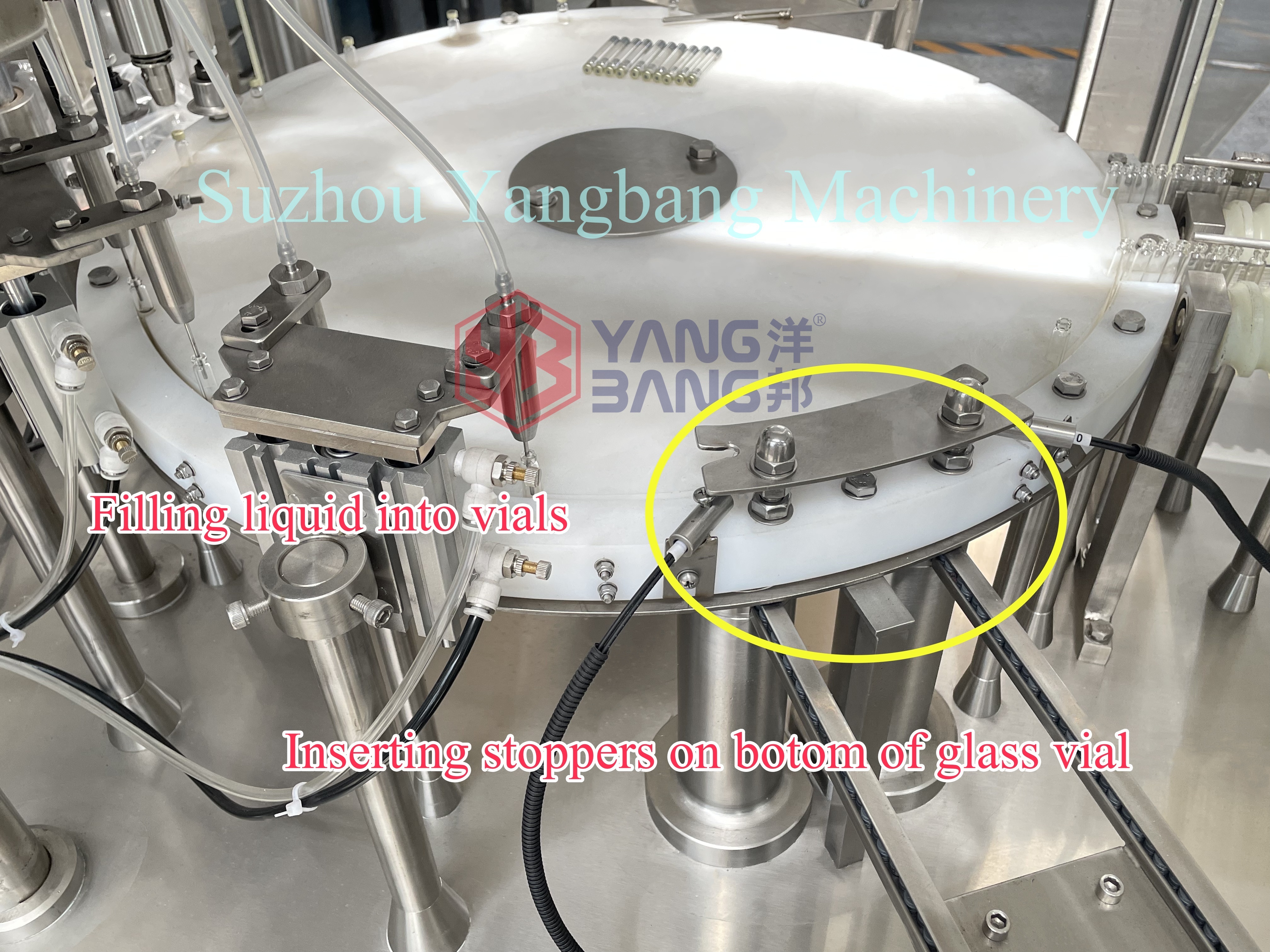 YB-Y4 Automatic Cartridge Vial Glass Bottle Rubber Stopper Filling Capping Machine