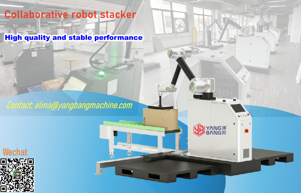 YB-MD16 Robot Arm Gripper Bag Carton Box Palletizer Stack Robotic Palletizer Machine for Bagging Production Line