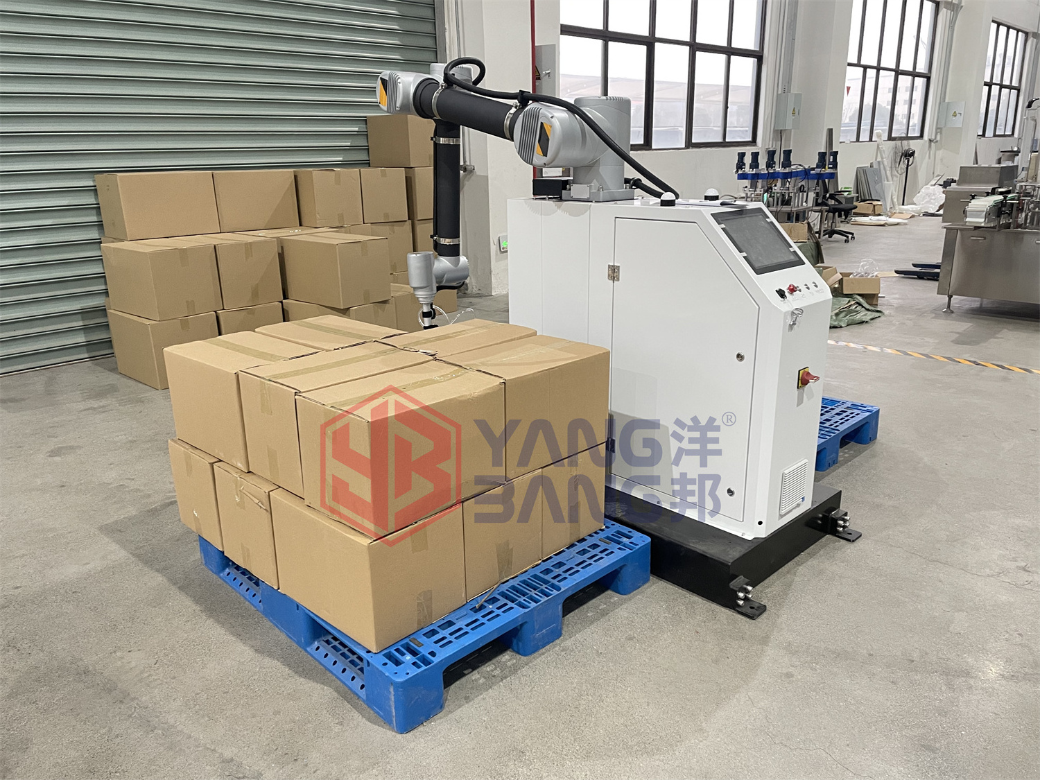 YB-MD16 Automatic End Of Line Packaging Palletizer Machine Bottles Carton Case Collaborative Robot Palletizer