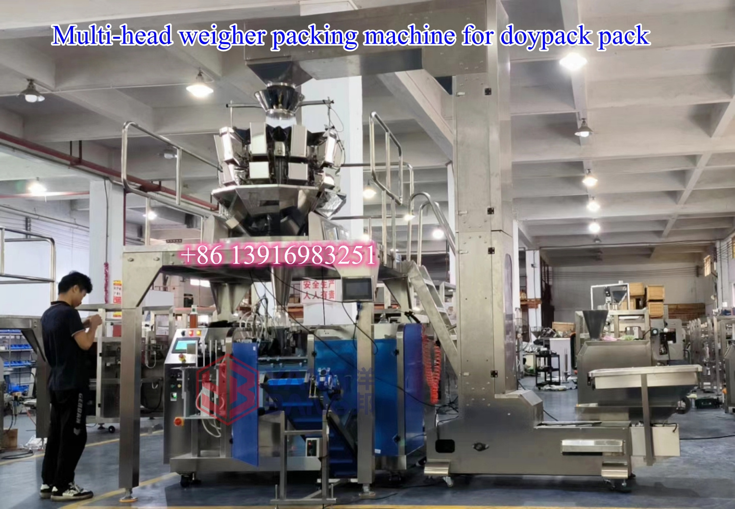 YB-210D High Quality Automatic Zipper Bag Premade Doypack Gummy Bear Candy Counting Filling Packing Packaging Machine