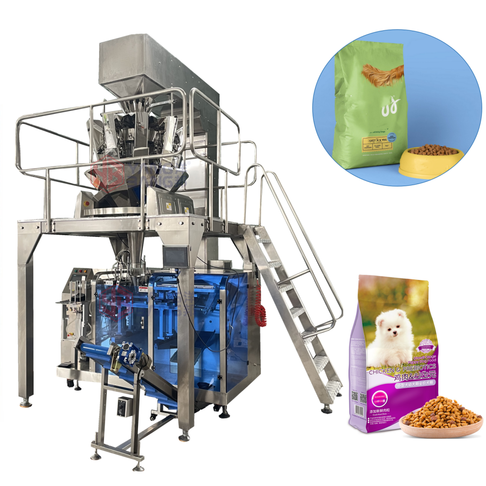 YB-210D Automatic Stand Up Pouch Doypack Weighing Packing Machine PET Food Bag Packaging Machine