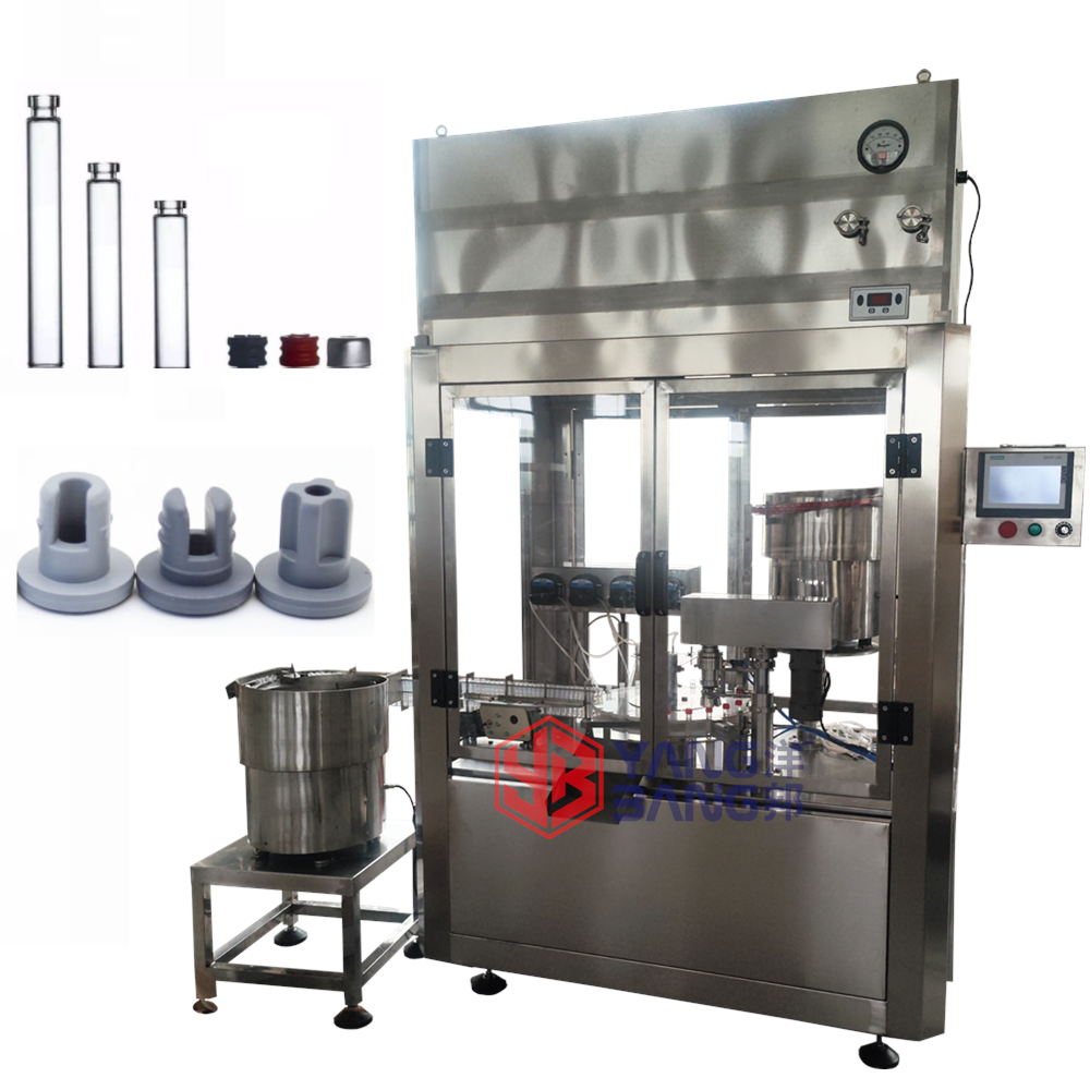 YB-Y4 Automatic Cartridge Vial Glass Bottle Rubber Stopper Filling Capping Machine