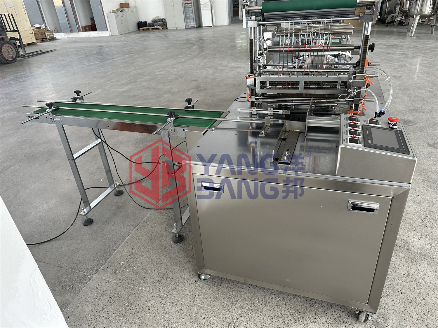 YB-SW90 Automatic Tea Box Film Wrapping Machine 3D Paper Box Cellophane Wrapping Machine