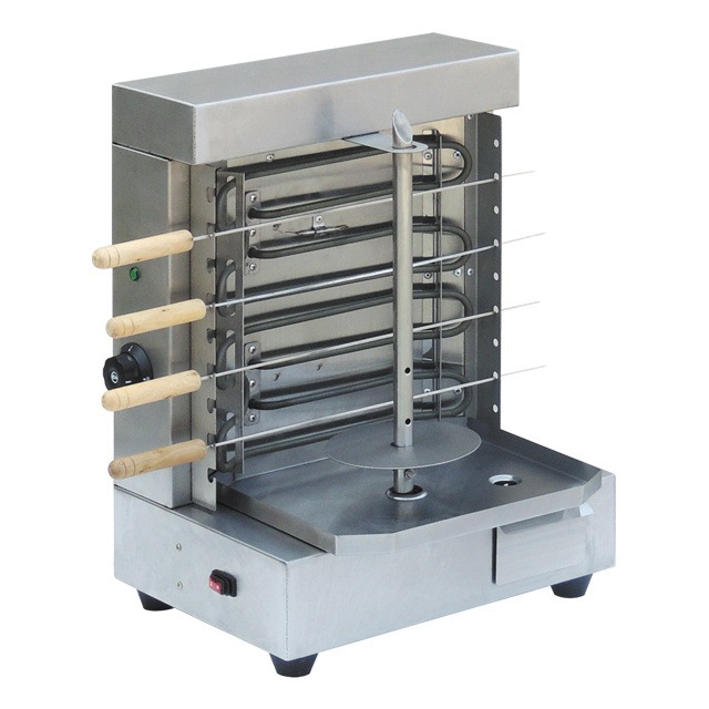 220V 4KW Electric vertical Kebab Machine Kebab Maker Grill with BBQ Skewers