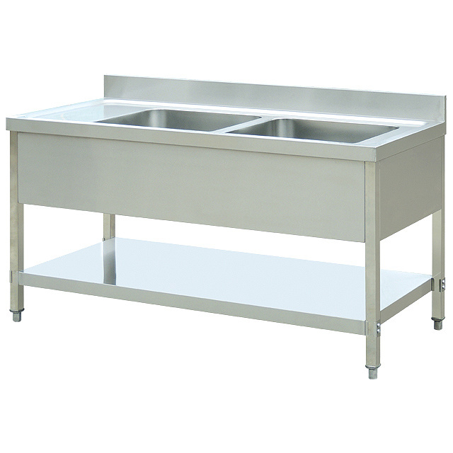 Commercial Freestanding Stainless Steel 3 Compartment Restaurant Kitchen Sink Work Table/Triple Bowl Sink Bench