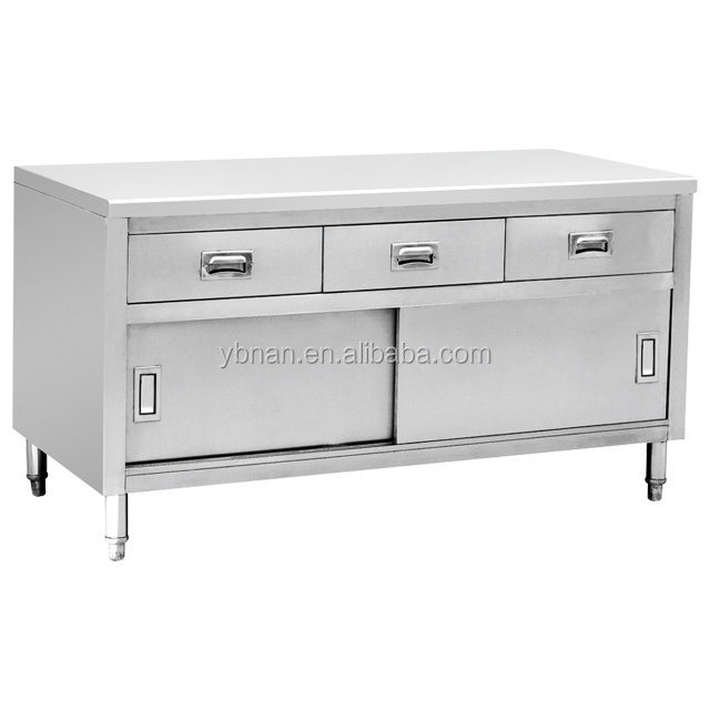 Heavy duty restaurant kitchen cabinet,stainless steel cupboard