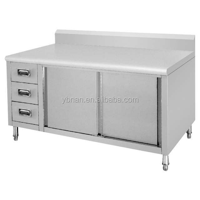 Heavy duty restaurant kitchen cabinet,stainless steel cupboard