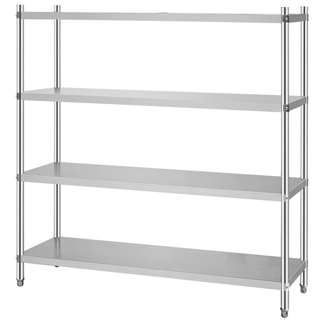 4 Layers stainless steel kitchen storage shelf / rack