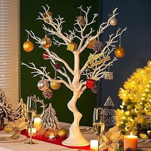 S0350 24" Christmas Wedding Party table centerpiece decoration Fake Manzanita Faux Tree branches White black Artificial Trees