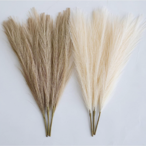 New patented silk artificial pampas grass flower decor tall Fake pampas large segmented faux pampas grass for home decoration