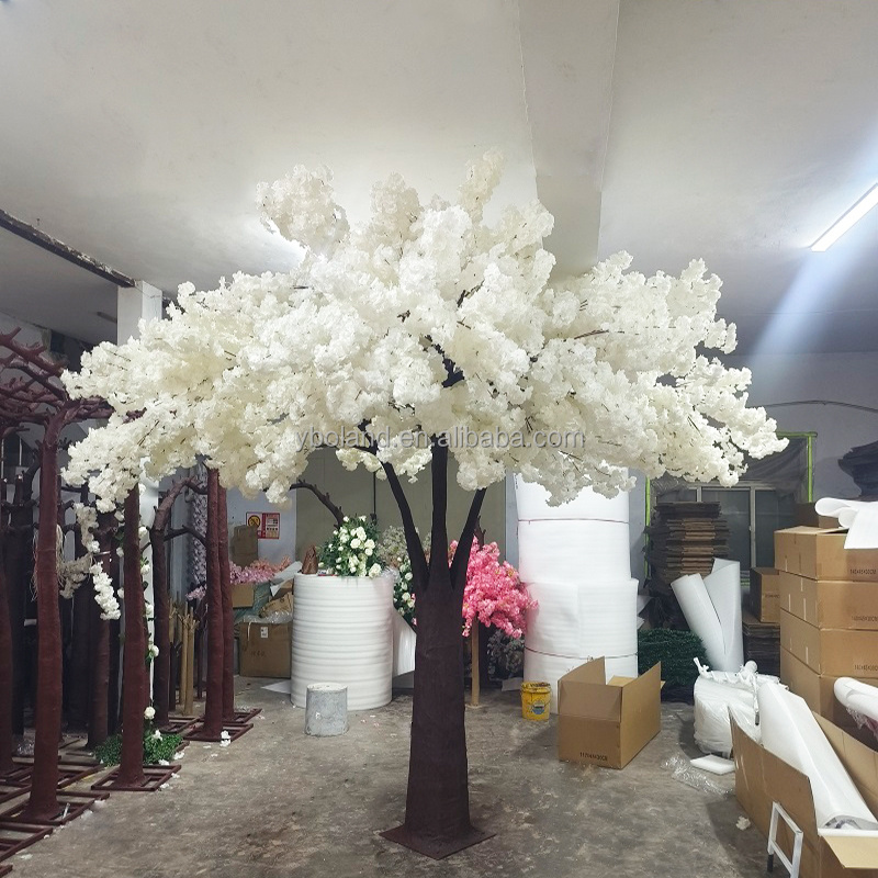 L-BT Hotel Restaurant Wedding Decor Large Sakura Tree Umbrella Shaped Artificial Cherry Blossom Flower Trees for indoor outdoor