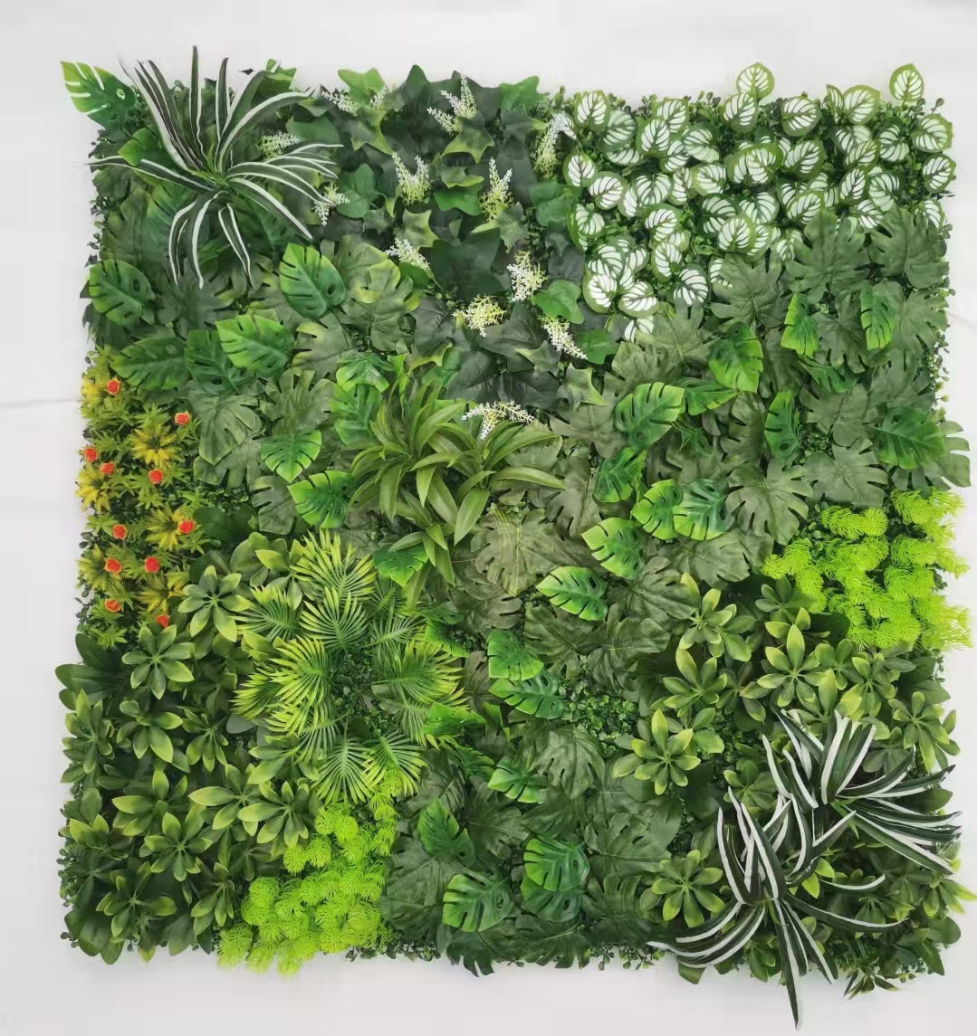 B0536 wholesale grass wall backdrop green system popular vertical indoor decoration plant artificial plant wall