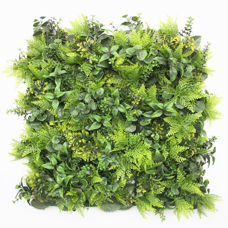 995 Wholesale Covering System Vertical Garden Outdoor Green Plant Leafy Grass Mat Hedge Panel Square Metre Artificial Grass Wall