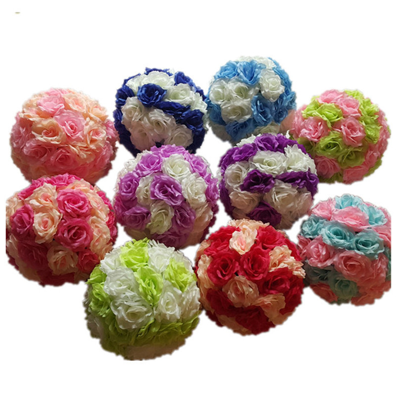 S2105 custom artificial flower decoration silk rose centerpieces flowers kissing ball hanging flowers for wedding