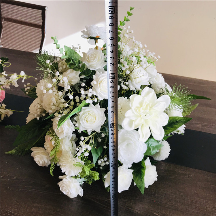 A-454 Wedding Party Road Lead Flower Floral Silk Artificial Wedding Table Centerpiece Flower Ball