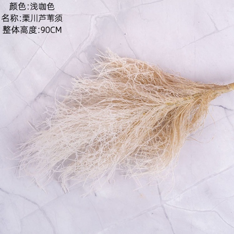 K118 Tall Pampas Grass for Floor Vase Fluffy Artificial Pampas Grass for Boho Home Wedding Mothers Day Decoration