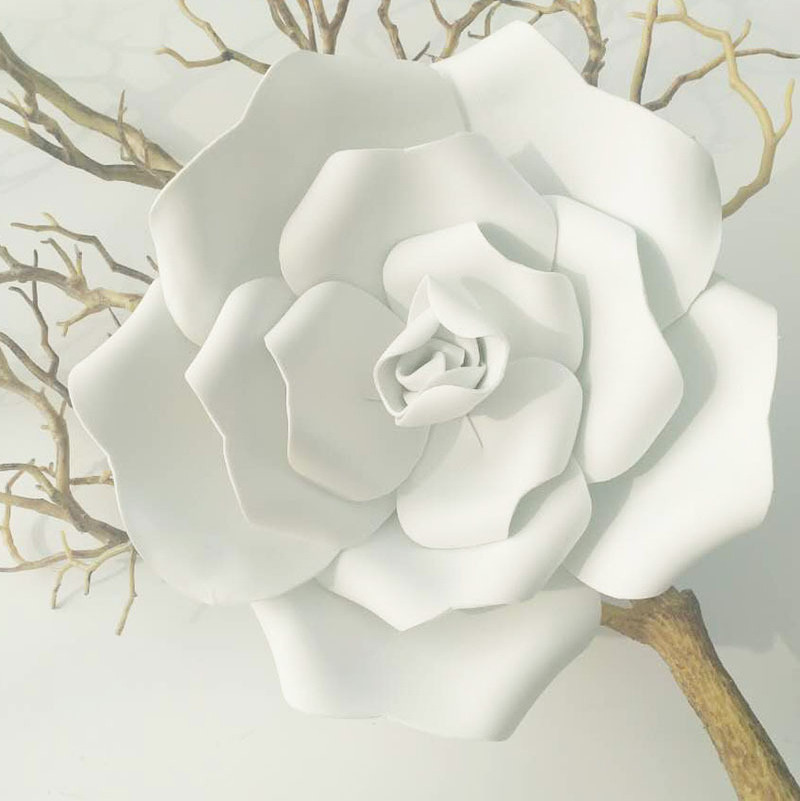 Showcase Shopwindow Large Foam Rose Head Decorative Artificial Giant PE Foam Rose Flower