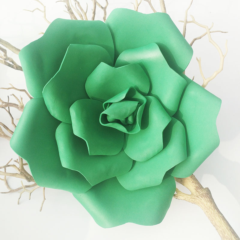 Showcase Shopwindow Large Foam Rose Head Decorative Artificial Giant PE Foam Rose Flower