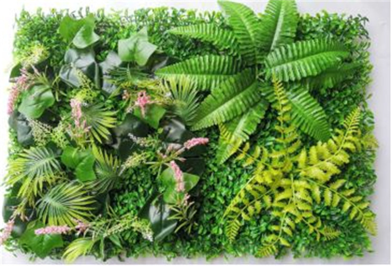 A-508 Home indoor decor fake plant 40x60 plastic green grass wall panel backdrop artificial wall grass for indoor wall 3d decor