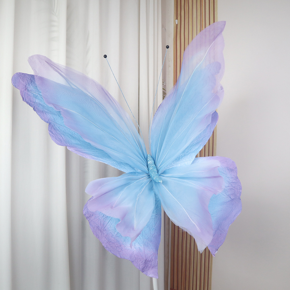 K145 Large Simulated Paper Butterfly Wedding Decoration Living Dinning Room Display Yard Garden Decors Handmade Butterfly