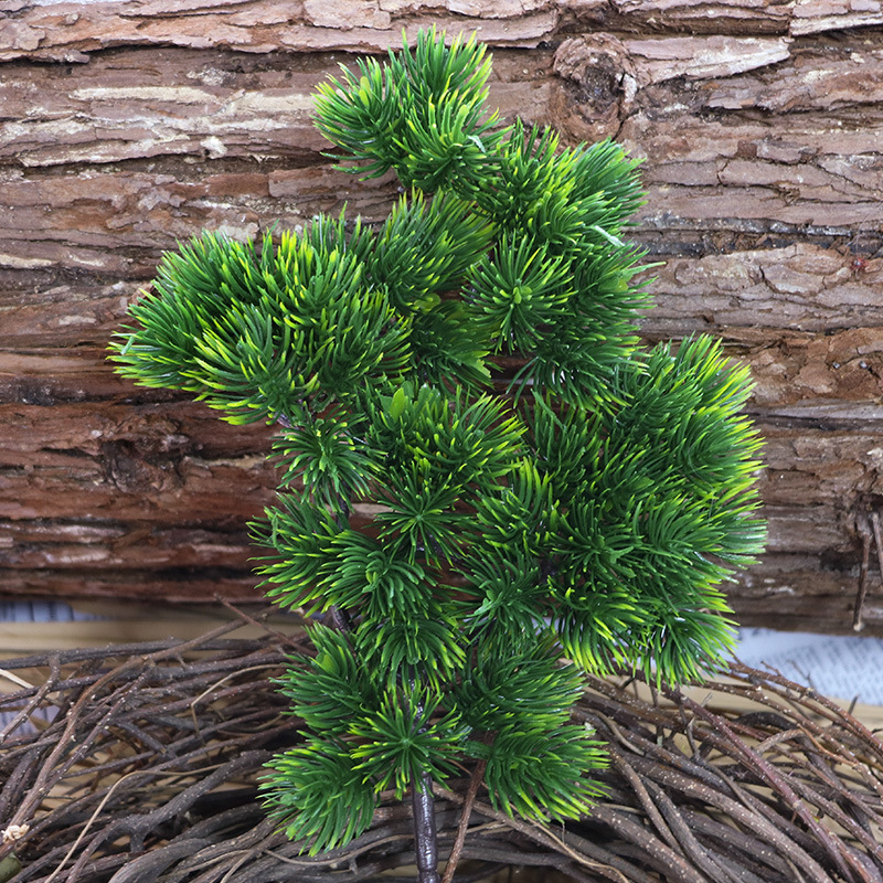 A-513 Plastic Evergreen Plant Tree Artificial Pine Branches For Christmas Embellishing Home Garden Decor