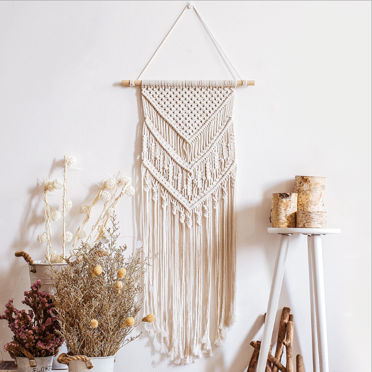 E-019-1 wholesale castom-made Chic Wall Decor Geometric Wall Art  Macrame Wall Hanging for Apartment  Room Home Decoration