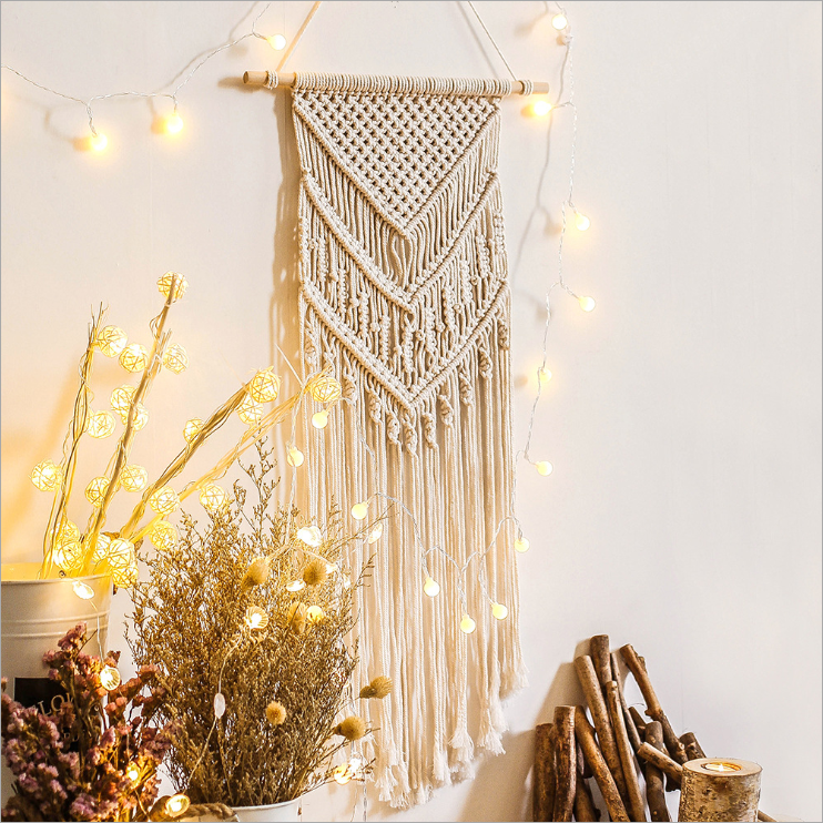 E-019-1 wholesale castom-made Chic Wall Decor Geometric Wall Art  Macrame Wall Hanging for Apartment  Room Home Decoration