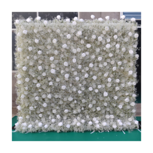 S0412 Gypsophila Artificial Silk roses flowerwall Flower wall Backdrop baby breathe wall for wedding party decoration