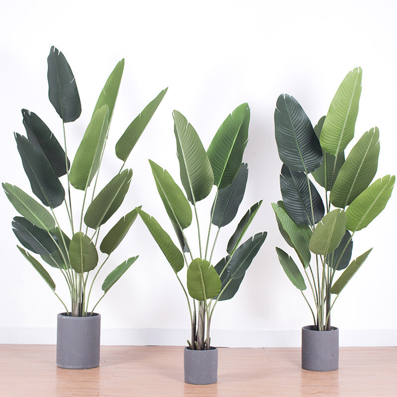 Wholesale fake banana olive Enkianthus banyan bamboo oka bonsai trees decorative faux mini potted plant artificial ficus tree