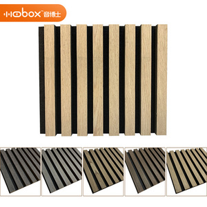 High density Thickened indoors outside Sound absorbing acoustics wood wall panel/wood slat acoustic ceiling panels soundproof