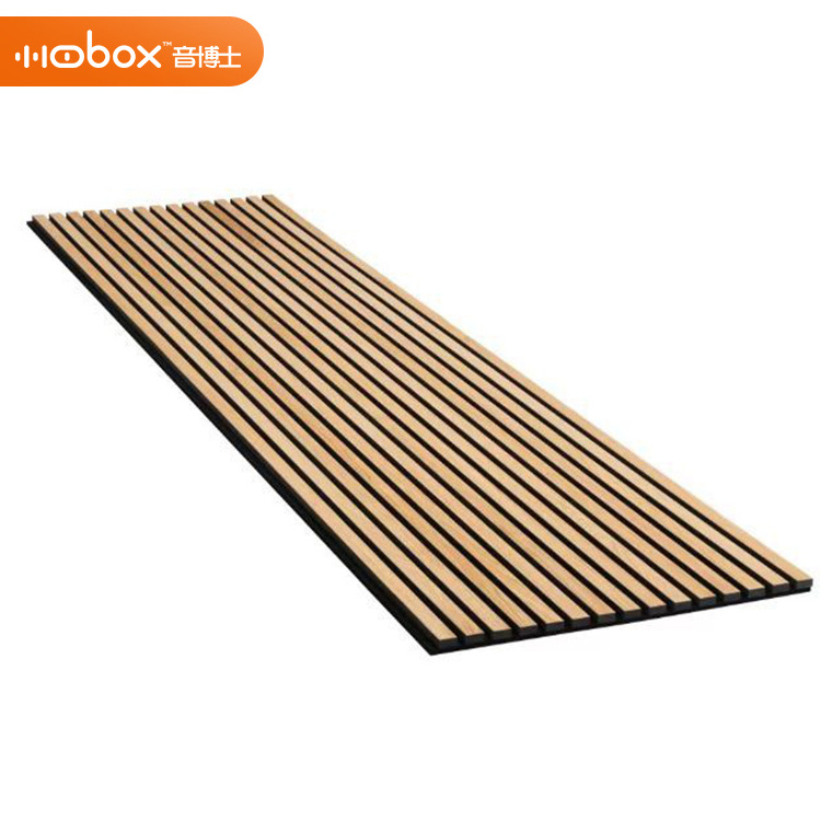 New Products Sound Absorbing MDF Wood Slatted Wall Acoustic Panels For Interior Decoration Wall And Ceiling